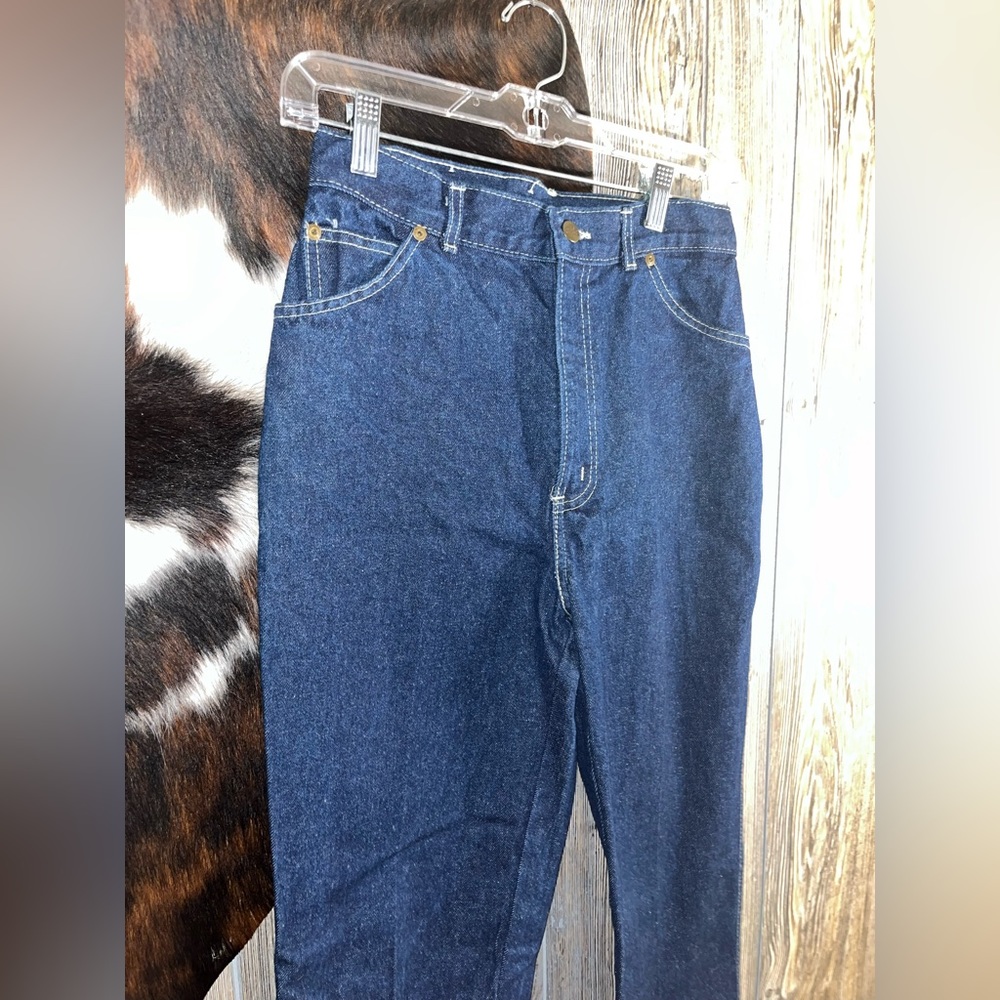 Deadstock vintage Chic by h.i.s new with tags size 26W dark wash straight leg - Picture 2 of 7